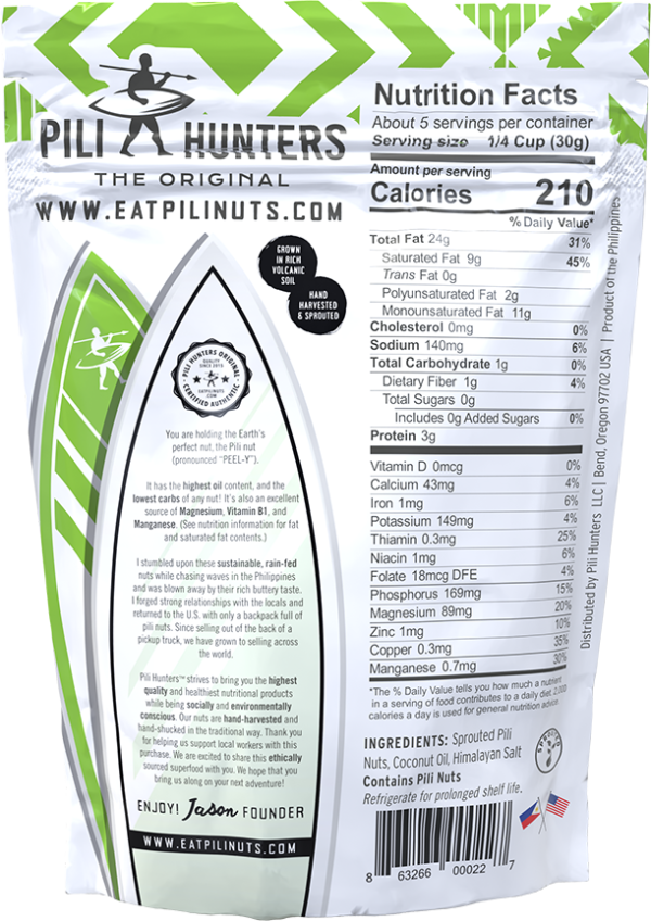 Pili Hunters™ Nuts - Organic Coconut Oil & Himalayan Salt Online