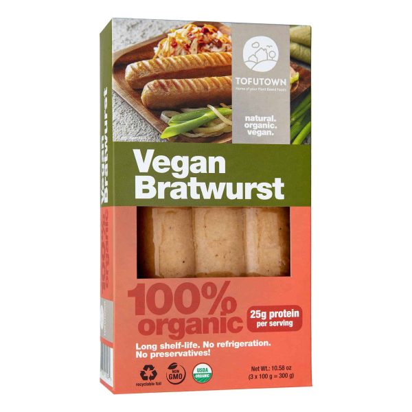 Tofutown Organic Bratwurst Style Sausages Online