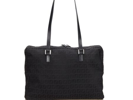 Fendi Black Canvas Fabric Zucchino Shoulder Bag Italy on Sale