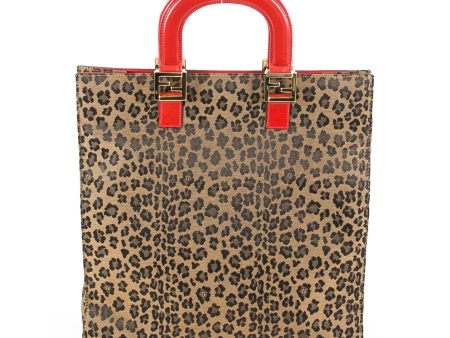 Fendi Leopard Shopping Tote Bag (Indistinguishable) Discount