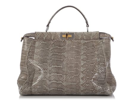 Fendi Large Python Peekaboo For Cheap