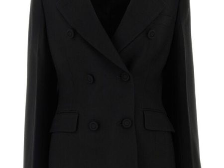 Fendi Woman Black Wool Blend Fendi X Stefano Pilati Blazer For Cheap