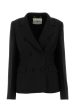 Fendi Woman Black Wool Blend Fendi X Stefano Pilati Blazer For Cheap