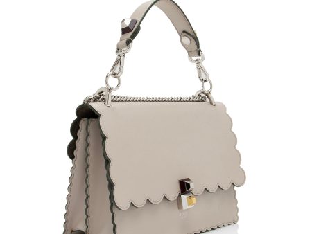 Fendi Calfskin Studded Kan I Medium Shoulder Bag (SHF-23376) Fashion