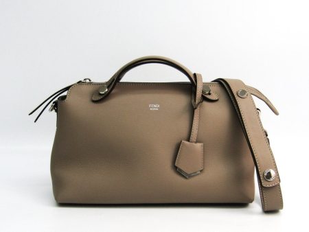 Fendi Beige Leather By The Way Medium Hot on Sale