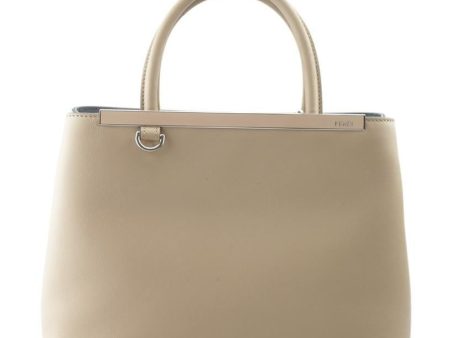 Fendi Beige Leather Tote Discount