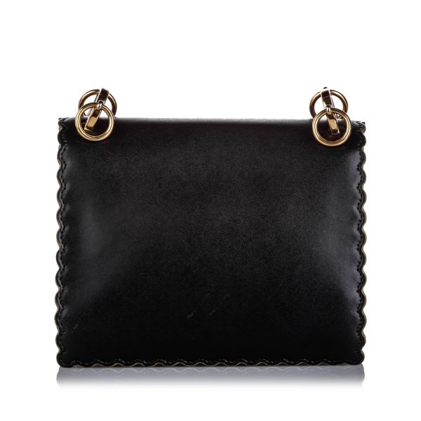 Fendi Kan I Leather Shoulder Bag (SHG-24389) For Sale