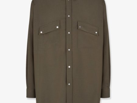 Fendi Man Fendi Man Green Shirts For Sale