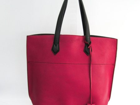 Fendi Fuchsia Leather All In Shopping Tote Bag (SHA-16713) Hot on Sale