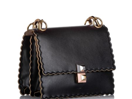 Fendi Kan I Leather Shoulder Bag (SHG-24389) For Sale