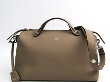 Fendi Beige Calfskin Satchel By The Way Bag Discount