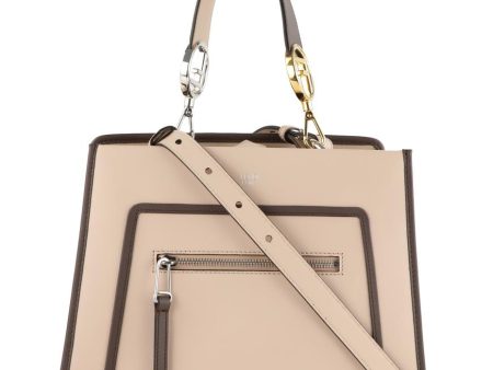 Fendi Beige leather Small Runaway Convertible Satchel Fashion