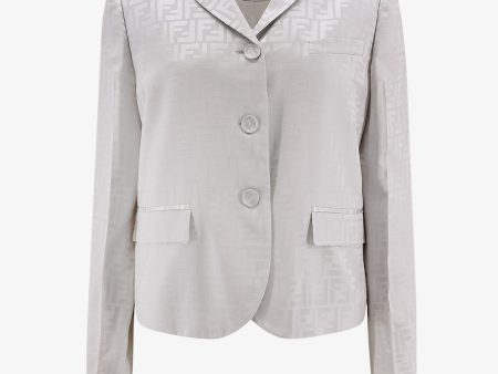 Fendi Woman Fendi Woman Grey Blazers E Vests Hot on Sale