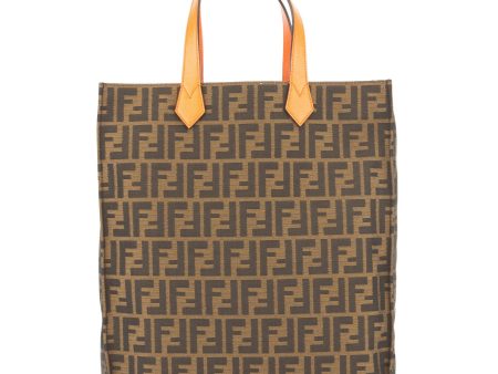 Fendi Tabacco Arancio Zucca Shopping Tote (New with Tags) Hot on Sale