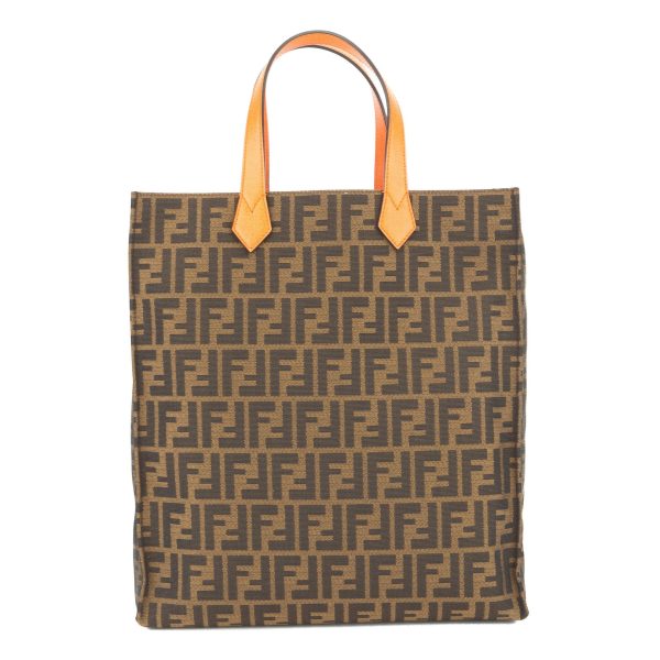 Fendi Tabacco Arancio Zucca Shopping Tote (New with Tags) Hot on Sale