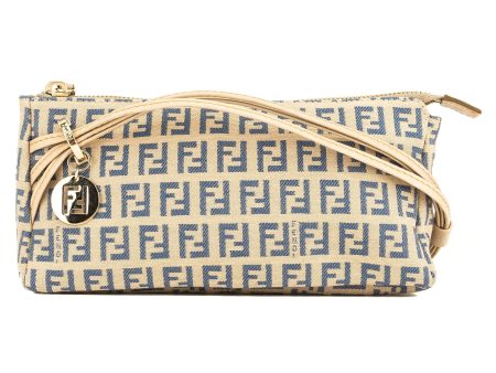 Fendi Beige Zucchino Shoulder Bag Discount