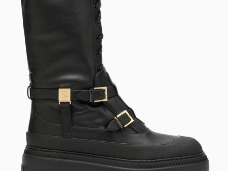 Fendi Delfina Black Biker Boot Women For Cheap