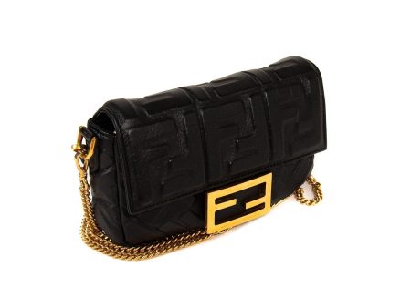 Fendi Leather Mini Baguette on Sale