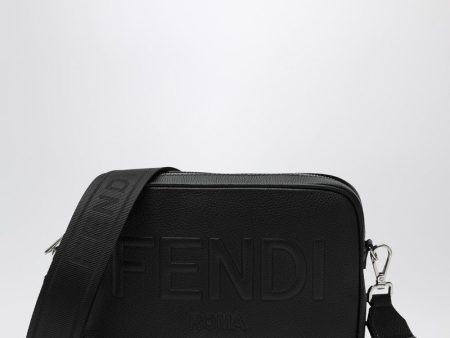 Fendi Black Leather Camera Case Fendi Roma Men Fashion