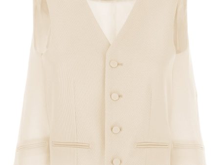 Fendi Women Cut Out Deconstructed Vest Online Hot Sale