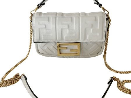 Fendi Leather Mini Iconic Baguette For Sale