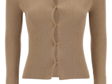 Fendi Women Ribbed Cardigan Sale