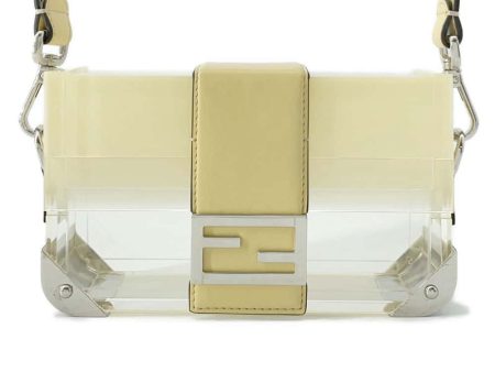 FENDI Baguette Trunk Yellow 7VA507 Plastic Leather Size Mini Sale