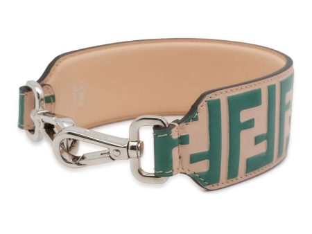 FENDI Strap You Mini Green Pink 8AV105 Leather Hot on Sale