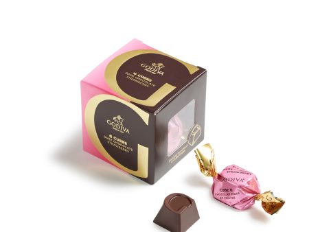 G Cube Dark Chocolate Strawberry, 5 Pieces | 40g Online