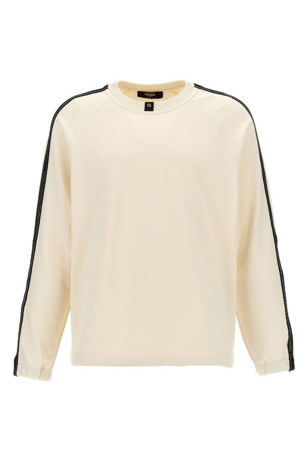 Fendi Men Mesh Insert Sweatshirt Fashion