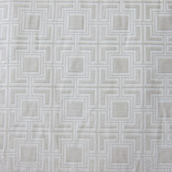 Glam Fabric Hollyhock White - Chenille Upholstery Fabric Fashion