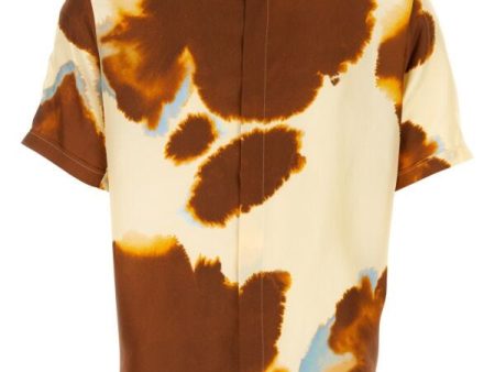 Fendi Man Printed Satin Shirt Supply