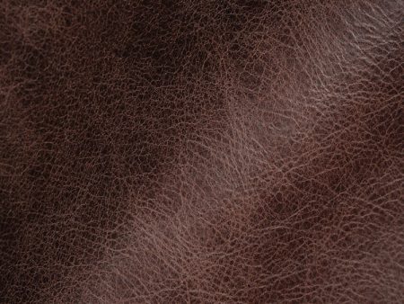 Glam Fabric Argo Chocolate - Leather Upholstery Fabric Discount