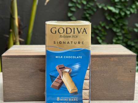 Godiva Signature Milk Chocolate Mini Bars, 3.1 oz Online now