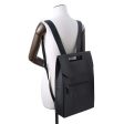 FENDI Logo Backpack Black 7VZ060 Leather Hot on Sale