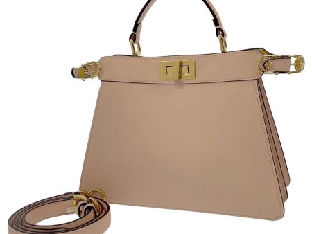 FENDI Fendace Peekaboo I see you Pink 8BN327 Leather Size Medium For Cheap