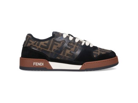 Fendi Men Match  Jacquard Low-Top Sneakers on Sale