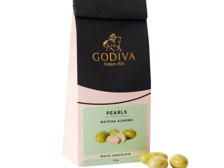 White Chocolate Pearls, Matcha Almond, 100g Online Sale