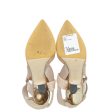 Fendi Beige Mesh Colibri Slingback Pump 37.5 Online Hot Sale