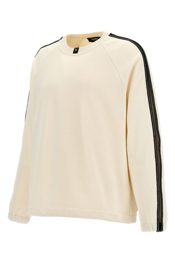 Fendi Men Mesh Insert Sweatshirt Fashion