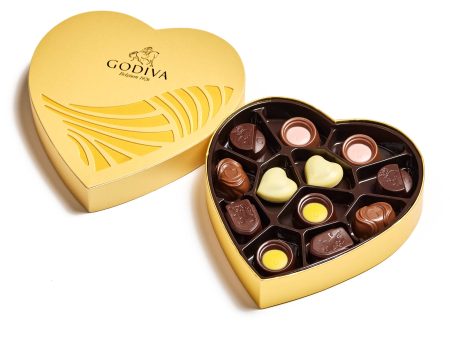 Gold Collection Heart Gift Box, 12 Pieces | 136g Online now