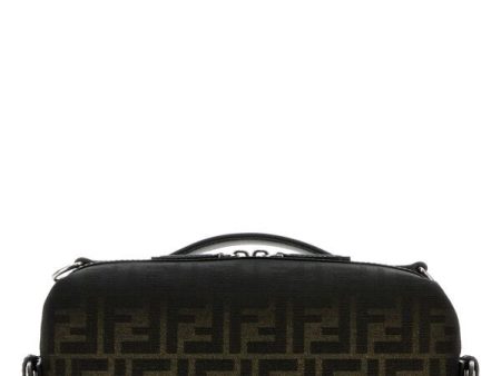 Fendi Man Embroidered Fabric Small Fendi Siesta Ff Eclissi Handbag For Cheap