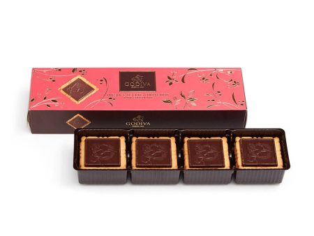 Dark Chocolate Biscuits, 12 Pieces | 95g Online Sale