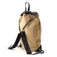 FENDI Backpack Beige Black 7VZ057 Canvas Leather Cheap