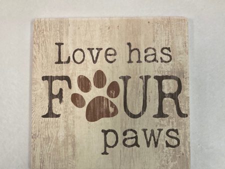 LOVE HAS FOUR PAWS COASTER-1040 on Sale