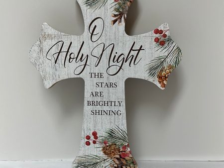 O HOLY NIGHT WALL CROSS-6758 Discount