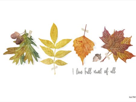 FEN194 - I Love Fall Most of All - 18x12 Hot on Sale