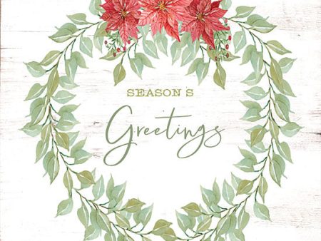 CIN1917 - Season s Greetings Wreath - 12x12 Online Hot Sale