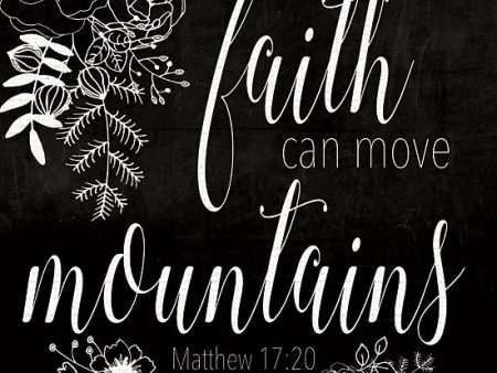 HK105 - Faith Can Move Mountains - 12x12 Cheap