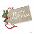 FEN212 - Merry Christmas Gift Tag - 12x12 Fashion